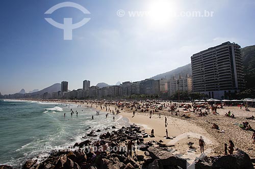  Praia de Copacabana vista à partir da Praia do Leme  - Rio de Janeiro - Rio de Janeiro (RJ) - Brasil