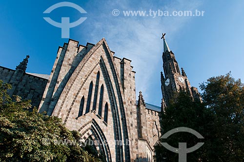  Igreja de Nossa Senhora de Lourdes - também conhecida como Catedral de Pedra  - Canela - Rio Grande do Sul (RS) - Brasil