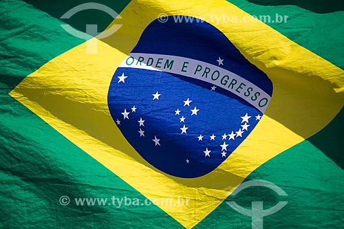  Bandeira do Brasil na Praia de Copacabana  - Rio de Janeiro - Rio de Janeiro (RJ) - Brasil