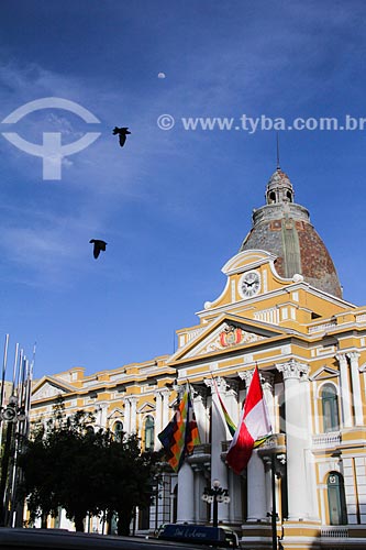  Palacio Quemado (Palácio Queimado) - sede do governo da Bolívia  - La Paz - Departamento de La Paz - Bolívia
