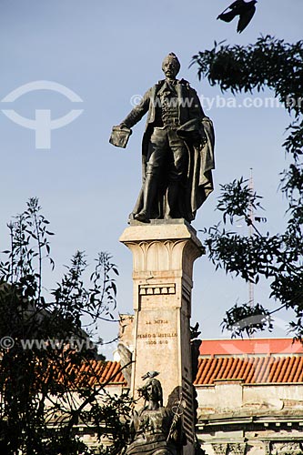  Monumento à Pedro Domingo Murillo (1759-1810) - patriota boliviano e precursor da independência do país - na Plaza Murillo (Praça Murillo)  - La Paz - Departamento de La Paz - Bolívia