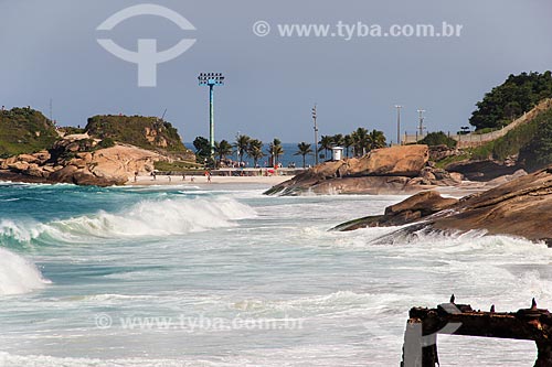  Vista da Praia do Diabo a partir do antigo Forte de Copacabana (1914-1987), atual Museu Histórico do Exército  - Rio de Janeiro - Rio de Janeiro (RJ) - Brasil