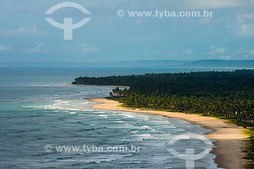  Vista das praias de Barra do Sergi e Ponta do Ramo ao fundo a partir do mirante da Serra Grande  - Uruçuca - Bahia (BA) - Brasil
