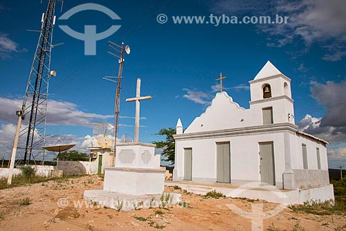  Igreja da Ermida e antenas no Morro do Mirante  - Floresta - Pernambuco (PE) - Brasil