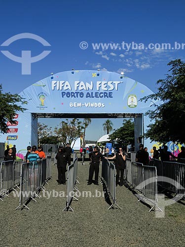  Entrada da Fifa Fan Fest durante a Copa do Mundo  - Porto Alegre - Rio Grande do Sul (RS) - Brasil