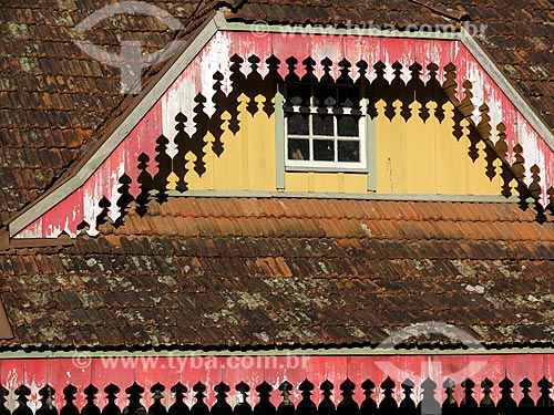  Detalhe de casa colonial  - Gramado - Rio Grande do Sul (RS) - Brasil