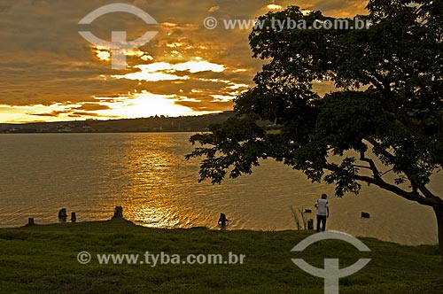  Nascer do sol na Represa de Furnas  - Boa Esperança - Minas Gerais (MG) - Brasil