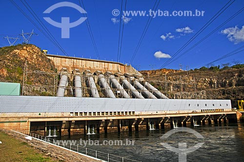  Casa de força da Usina Hidrelétrica de Furnas  - São José da Barra - Minas Gerais (MG) - Brasil