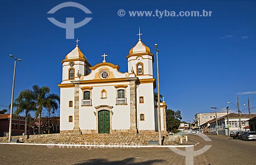  Fachada da Igreja Matriz de Nossa Senhora do Porto da Eterna Salvação  - Andrelândia - Minas Gerais (MG) - Brasil