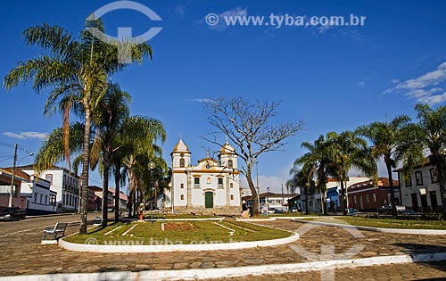  Fachada da Igreja Matriz de Nossa Senhora do Porto da Eterna Salvação  - Andrelândia - Minas Gerais (MG) - Brasil