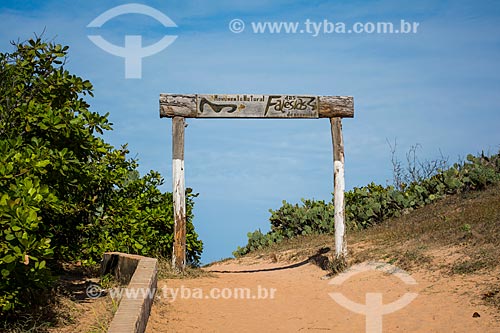  Entrada do Monumento Natural das Falésias de Beberibe  - Beberibe - Ceará (CE) - Brasil