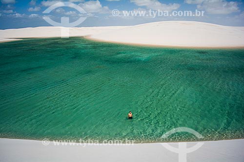  Lagoa no Parque Nacional dos Lençóis Maranhenses  - Barreirinhas - Maranhão (MA) - Brasil