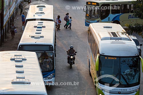  Ônibus saindo da Rodoviária de Nova Iguaçu  - Nova Iguaçu - Rio de Janeiro (RJ) - Brasil