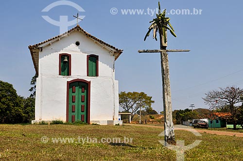  Fachada da Igreja de Nossa Senhora do Rosário (Século XVIII) - também conhecida como Igreja dos Negros  - Sacramento - Minas Gerais (MG) - Brasil