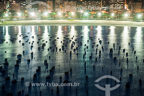  Barcos na Enseada de Botafogo à noite  - Rio de Janeiro - Rio de Janeiro (RJ) - Brasil