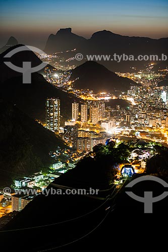  Vista do bairro de Botafogo durante à noite  - Rio de Janeiro - Rio de Janeiro (RJ) - Brasil