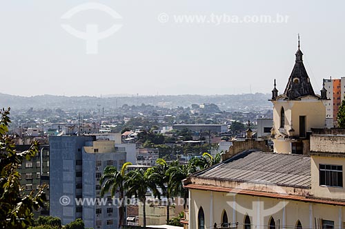  Vista da Igreja Batista Central do alto do Morro do Cruzeiro  - Nova Iguaçu - Rio de Janeiro (RJ) - Brasil