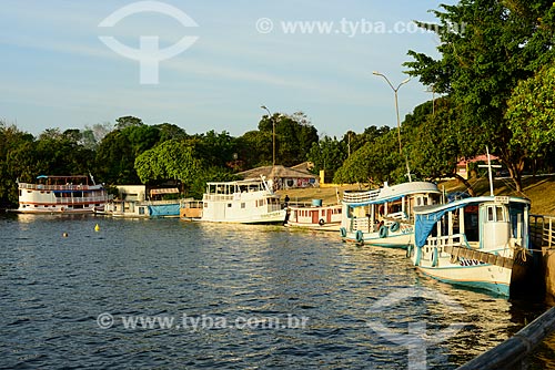  Barcos às margens do Rio Tapajós  - Santarém - Pará (PA) - Brasil