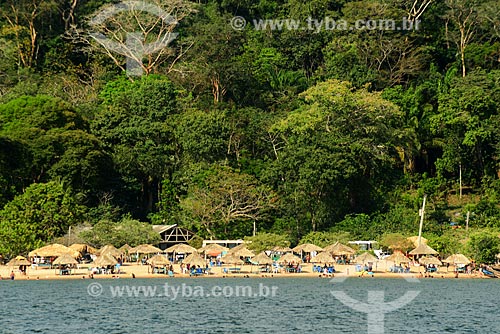  Quiosques na Praia de Alter-do-Chão  - Santarém - Pará (PA) - Brasil