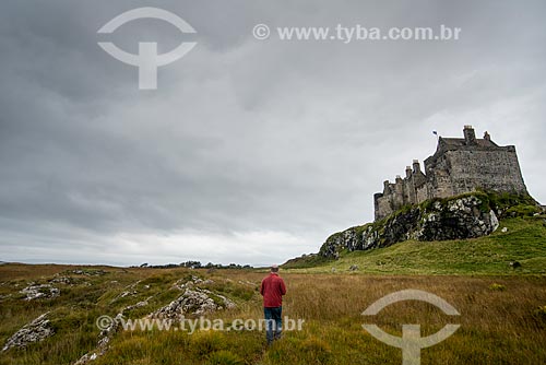  Vista do Castelo Duart na Mull Island (Ilha de Mull)  - Highland - Escócia