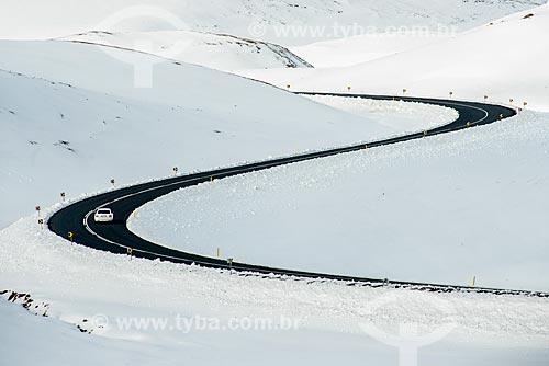 Ring road - principal estrada da Islândia - na região do Lago Mývatn   - Northeastern Region - Islândia