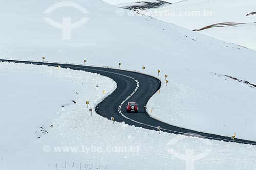  Ring road - principal estrada da Islândia - na região do Lago Mývatn   - Northeastern Region - Islândia