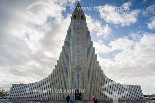  Fachada da Igreja de Hallgrímur (1986)  - Reykjavík - Capital Region - Islândia
