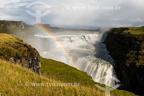  Queda dágua conhecida como Gullfoss no Vale do Haukadalur  - Haukadalur - Southern Region - Islândia