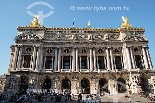  Fachada do Palais Garnier (Ópera Garnier) - 1875  - Paris - Paris - França
