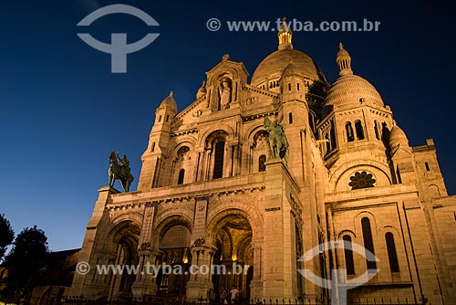  Fachada da Basilique du Sacré-Coeur (Basílica do Sagrado Coração) - 1914  - Paris - Paris - França