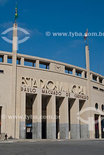  Fachada do Estádio Municipal Paulo Machado de Carvalho (1940) - também conhecido como Estádio do Pacaembú  - São Paulo - São Paulo (SP) - Brasil