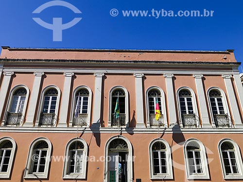  Fachada da Casa da Junta (1790) - também conhecida como a antiga Assembléia Legislativa - atual Memorial do Legislativo   - Porto Alegre - Rio Grande do Sul (RS) - Brasil