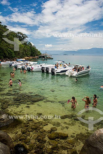  Lanchas e banhistas na Lagoa Verde  - Angra dos Reis - Rio de Janeiro (RJ) - Brasil