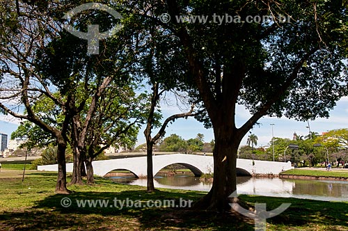  Vista da Ponte de Pedra (1843) - também conhecida como Ponte dos Açores  - Porto Alegre - Rio Grande do Sul (RS) - Brasil