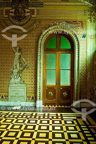  Interior do Salão Egípcio da Biblioteca Pública do Estado do Rio Grande do Sul (1915)  - Porto Alegre - Rio Grande do Sul (RS) - Brasil