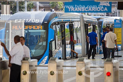  Ônibus articulado do BRT Transcarioca - Terminal Fundão/Aroldo Melodia  - Rio de Janeiro - Rio de Janeiro (RJ) - Brasil