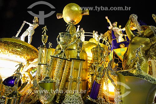  Desfile do Grêmio Recreativo Escola de Samba Imperatriz Leopoldinense - Carro alegórico - Enredo 2014 - Arthur X - O Reino do Galinho de Ouro na corte da Imperatriz  - Rio de Janeiro - Rio de Janeiro (RJ) - Brasil