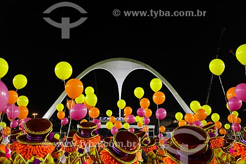  Balões no desfile do Grêmio Recreativo Escola de Samba União da Ilha do Governador - Enredo 2014 - É brinquedo, é brincadeira. A Ilha vai levantar poeira!  - Rio de Janeiro - Rio de Janeiro (RJ) - Brasil