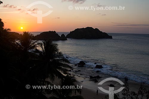  Pôr do sol na Praia do Meio  - Fernando de Noronha - Pernambuco (PE) - Brasil