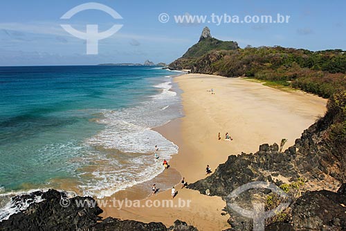  Vista da orla da Praia da Cacimba do Padre  - Fernando de Noronha - Pernambuco (PE) - Brasil