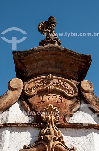  Detalhe do Chafariz da Traiana (1798)  - Paracatu - Minas Gerais (MG) - Brasil