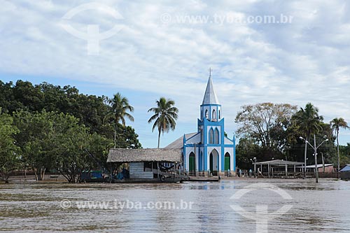  Igreja de Nossa Senhora Aparecida após à cheia do Rio Madeira  - Porto Velho - Rondônia (RO) - Brasil
