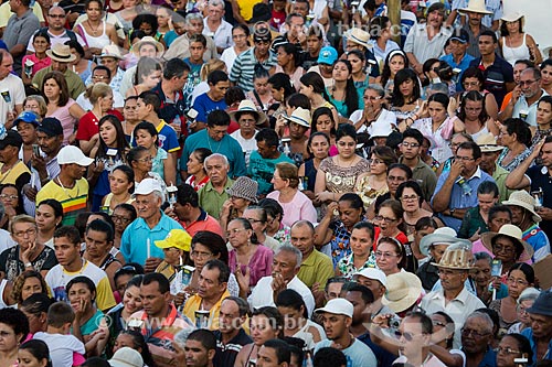  Concentração de romeiros para a Romaria de Nossa Senhora das Candeias próximo à Capela Nossa Senhora do Perpétuo Socorro  - Juazeiro do Norte - Ceará (CE) - Brasil