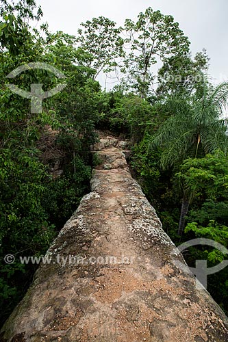  Geossítio Ponte de Pedra - aproximadamente com 96 milhões de anos (Período Cretáceo) - no Geoparque Araripe  - Nova Olinda - Ceará (CE) - Brasil