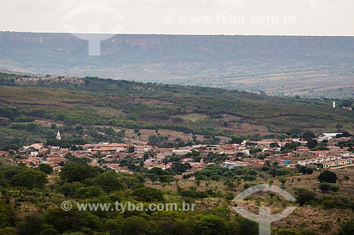 Vista geral da cidade de Santana do Cariri com a Chapada do Araripe ao fundo  - Santana do Cariri - Ceará (CE) - Brasil