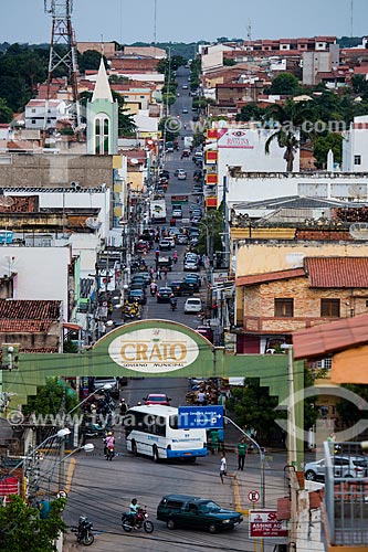  Pórtico na Rua Coronel Luis Teixeira  - Crato - Ceará (CE) - Brasil