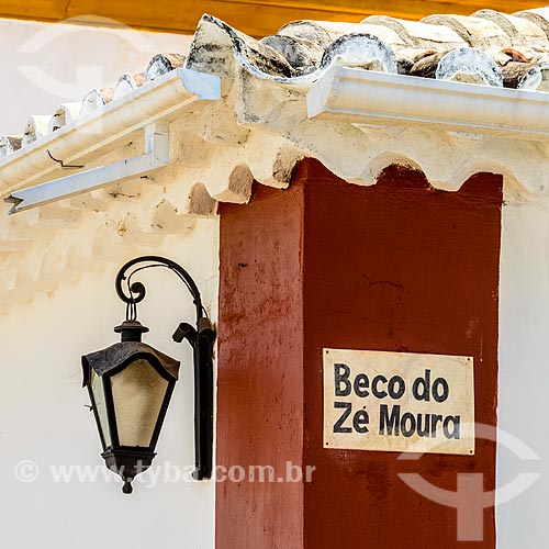  Detalhe de casario no Beco do Zé Moura  - Tiradentes - Minas Gerais (MG) - Brasil