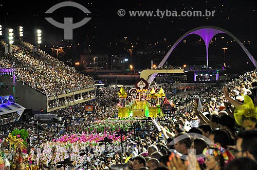  Desfile da Escola de Samba Estação Primeira de Mangueira - Carro alegórico - Enredo 2012 - Vou Festejar! Sou Cacique, Sou Mangueira  - Rio de Janeiro - Rio de Janeiro (RJ) - Brasil