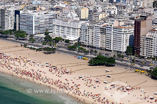  Foto aérea da Praia de Copacabana  - Rio de Janeiro - Rio de Janeiro (RJ) - Brasil