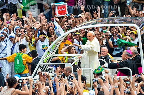  Papa Francisco na Praia de Copacabana durante a Jornada Mundial da Juventude (JMJ)  - Rio de Janeiro - Rio de Janeiro (RJ) - Brasil